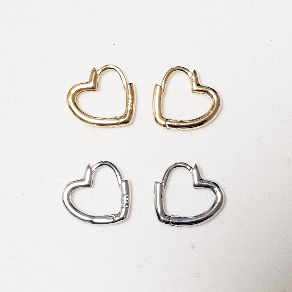 Boho hoops, Heart Hoops - Small, Dana Mantzur