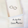 חישוקי לב קטנים מכסף או ציפוי זהב - Dana Mantzur