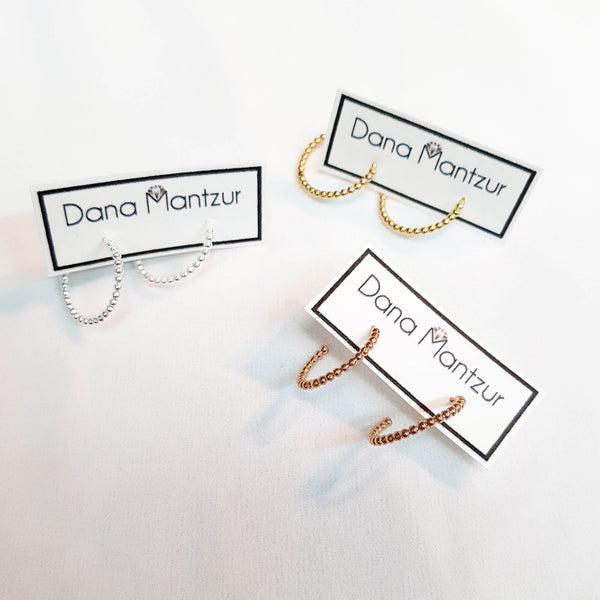 Hoop earrings, Savanna hoop earrings, Dana Mantzur
