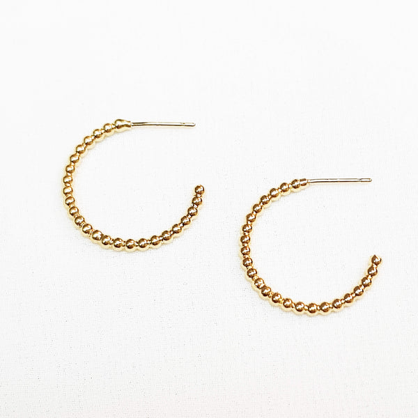 Gold minimal hoops, Savanna hoop earrings, Dana Mantzur