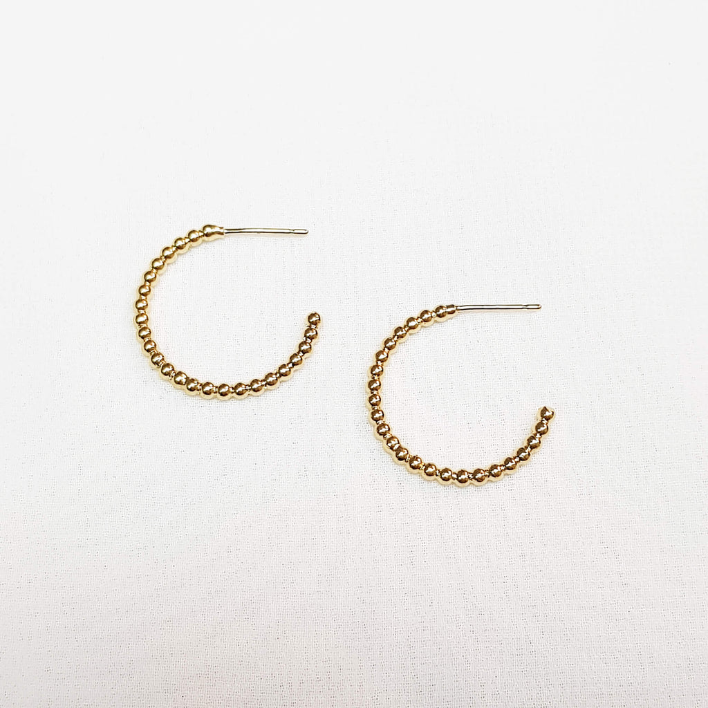 Gold women earrings, Savanna hoop earrings, Dana Mantzur