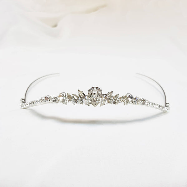 Silver Zirconia crown, Bridal set, The Lady Bride