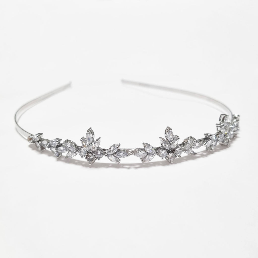 Cubic Zirconia wedding tiara, Neriya Headpiece, The Lady Bride