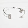 Silver crystal cuff bracelet, Alice Bracelet, Dana Mantzur