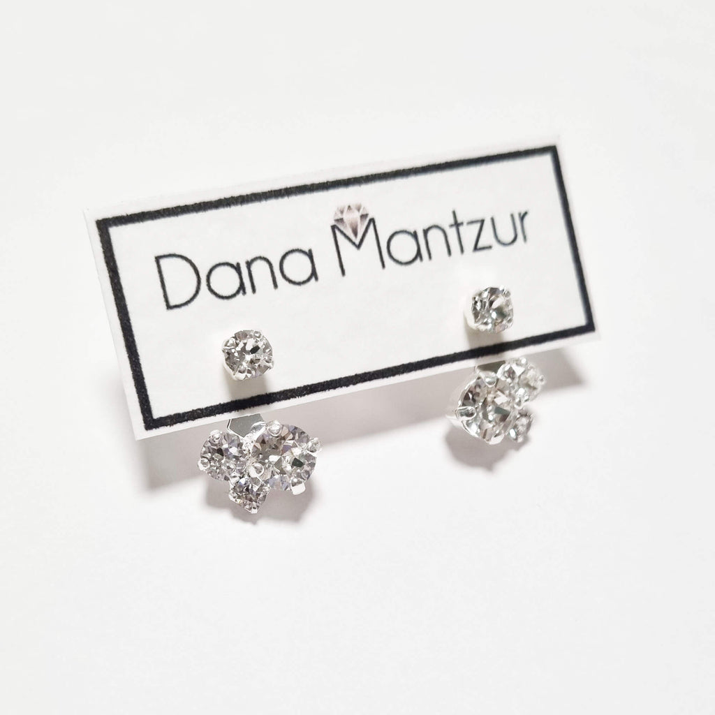 Wedding crystal earrings, Alice Ear Jackets, Dana Mantzur