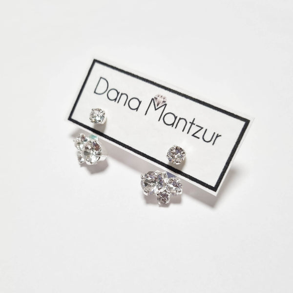 Silver bridal earrings, Alice Ear Jackets, Dana Mantzur
