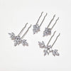 Zirconia crystal hair clips, Nicole Hair pins, The Lady Bride