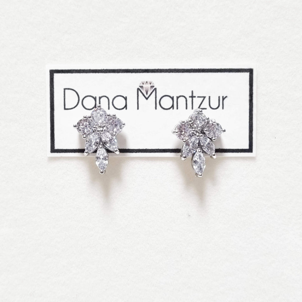 Nicky Earrings, Wedding Rhinestone earrings, Dana Mantzur