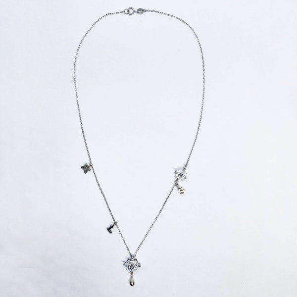 Viedma Necklace - Solid silver 925 zirconia necklace | Dana Mantzur