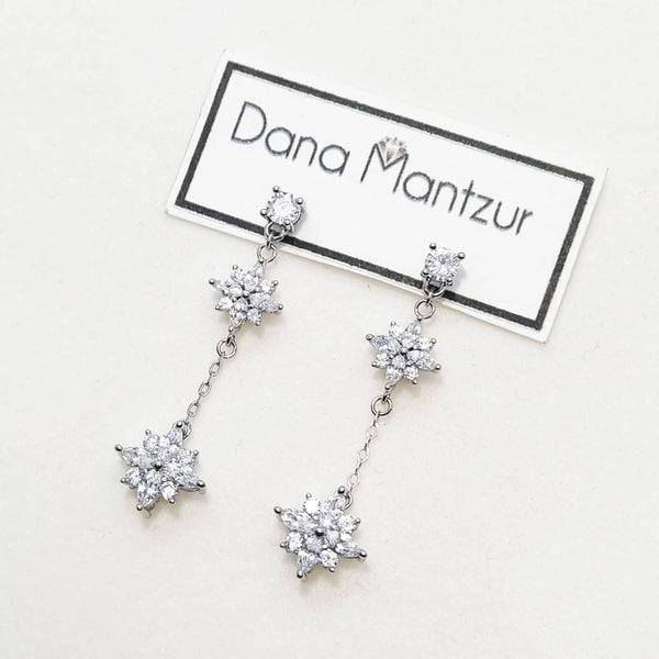 Biafo Earrings Vintage style rhinestone earrings | Dana Mantzur