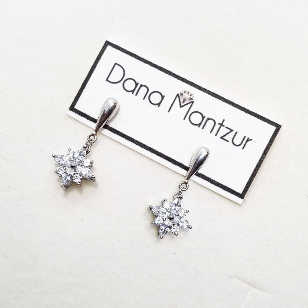 Athabasca Earrings | Long rhinestone earrings | Dana Mantzur