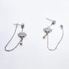 Perito Moreno: Dangle silver chain earrings | Dana Mantzur