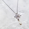 Athabasca Necklace: Rhinestone sterling silver necklace, Dana Mantzur