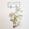 White flower statement earrings | Mell Earrings |  Dana Mantzur
