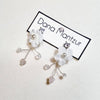 Gayle Earrings | White flower earrings | The Lady Bride