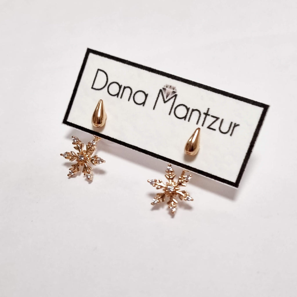 Rose gold ear jackets, Colgante Ear jackets, Dana Mantzur