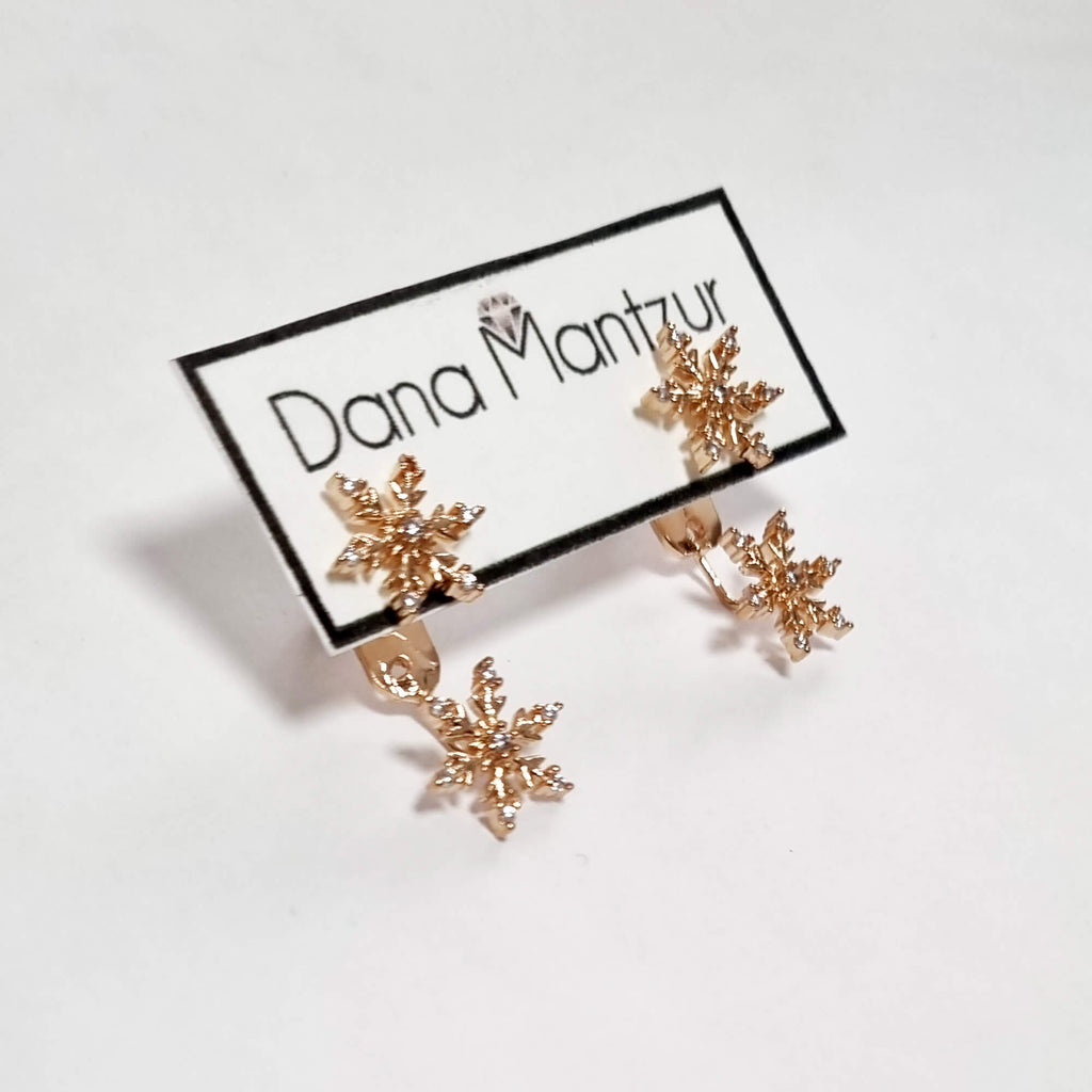 Rose gold ear jackets, Aysen Ear jackets, Dana Mantzur