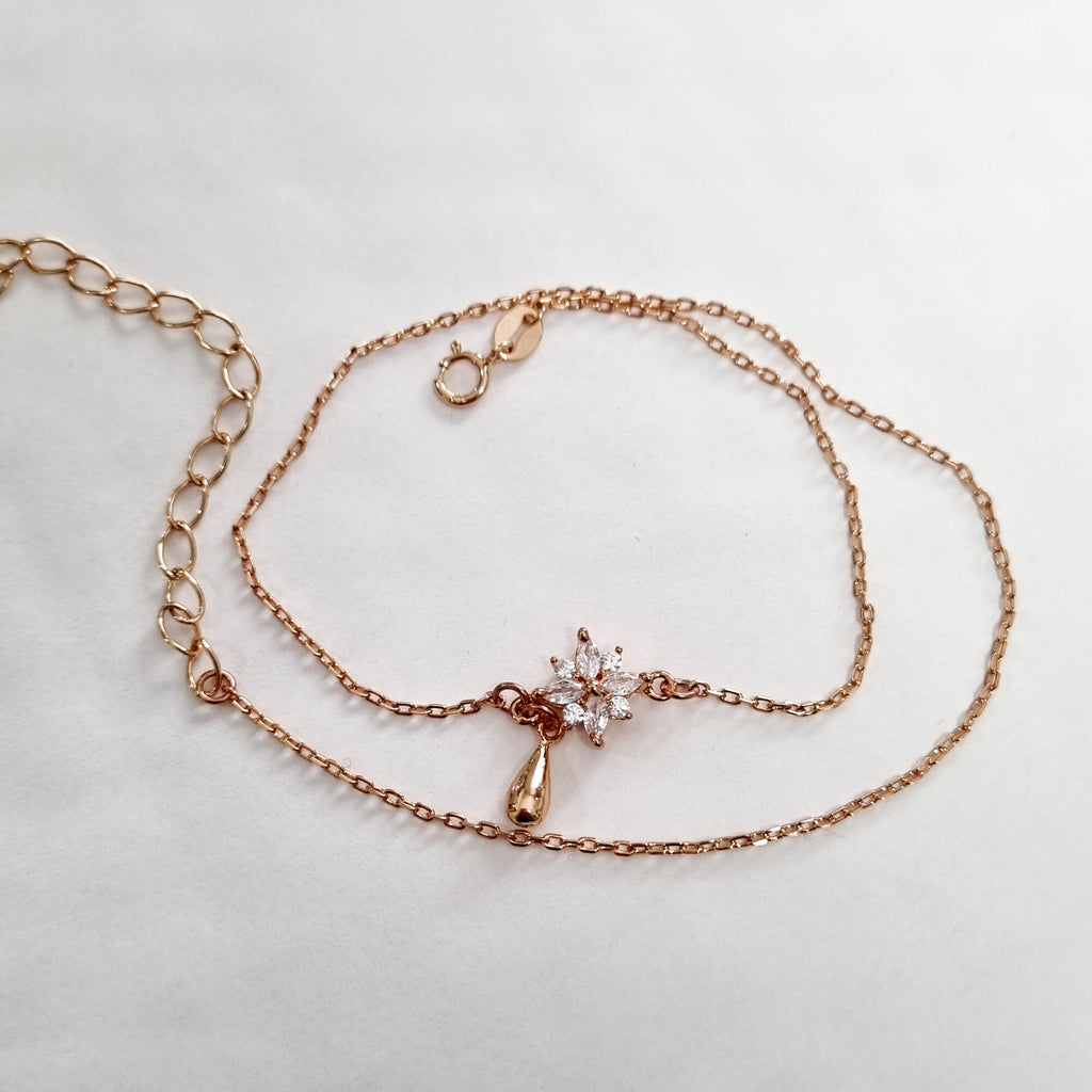 Colgante Choker / Bracelet,  Rose gold  chain bracelet, Dana Mantzur