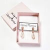 Rose gold pearl earrings, Teardrop Pearl Earrings, The Lady Bride