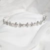 White crystal silver headpiece