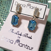 Aqua Marin crystal earrings, Belle earrings, Dana Mantzur