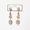 Gold crystal earrings, Melanie Earrings, The Lady Bride