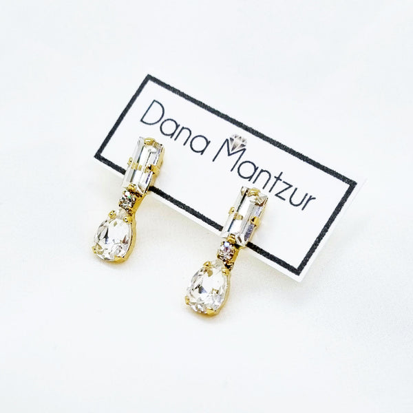 Art deco inspired earrings, Bow earrings, Dana Mantzur