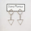 Triangle Earrings, Casual friday earrings, Dana Mantzur