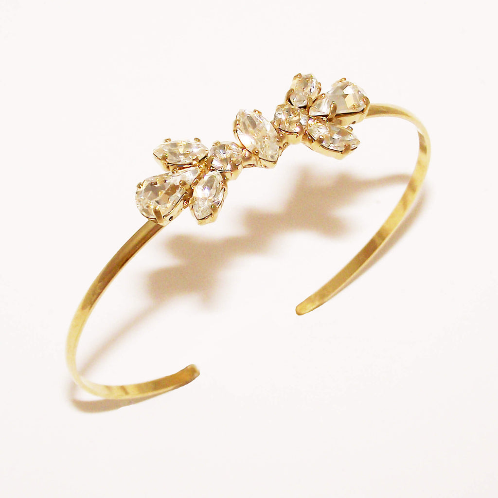 Gold zirconia bracelet