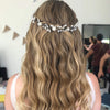 Bridal hair vine, bridal cz headpiece, Lihini Hair Wreath, CZ, The Lady bride