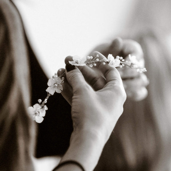 Floral headpiece, Sophie Hair Wreath, The Lady Bride