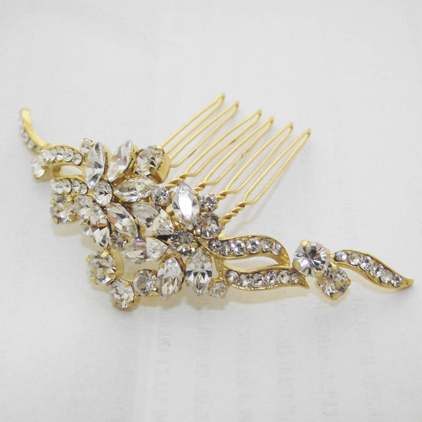 Gold hair comb
