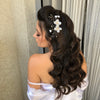 White flower hair clip, Ruth Floral Hair clip, The Lady Bride