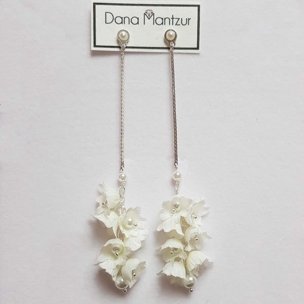 Flower cluster earrings