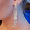 long zirconia earrings