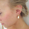 Bridal earrings, Teardrop Pearl Earrings, The Lady Bride