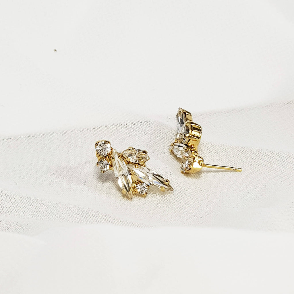 Katherine earrings, Gold stud earrings, Dana Mantzur