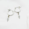 Shannon Earrings, Long silver earrings, Dana Mantzur