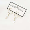 Shannon Earrings, Huggie spike hoop earrings, Dana Mantzur