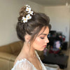 Gold flower hair clip, Ruth Floral Hair clip, The Lady Bride