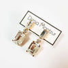 Gold crystal statement earrings, Belle earrings, Dana Mantzur