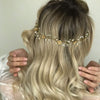 Gold hair vine, bridal cz headpiece, Lihini Hair Wreath, CZ, The Lady bride