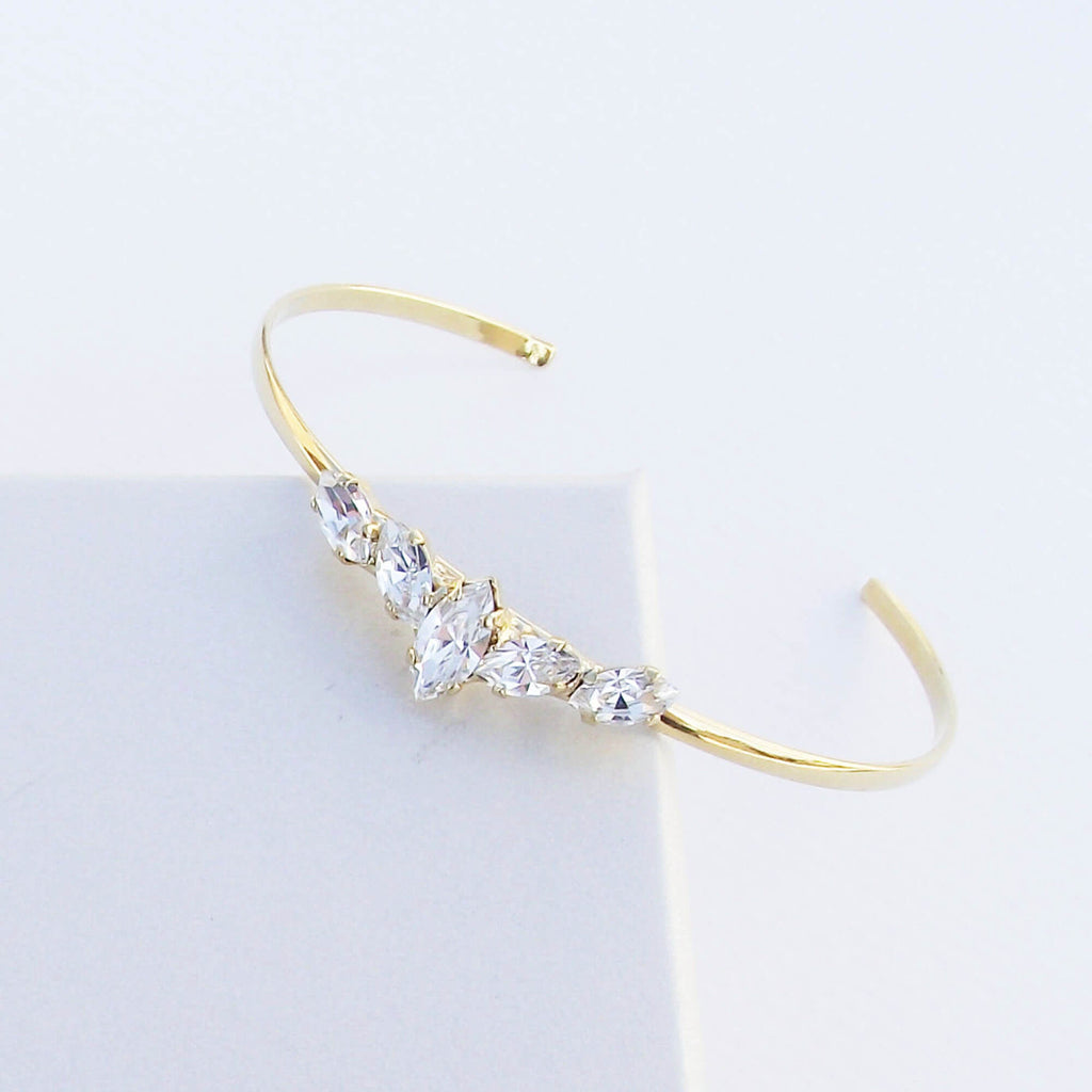 Gold cuff bracelet