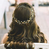 Gold hair accessories, bridal cz headpiece, Lihini Hair Wreath, CZ, The Lady bride