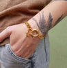 Chunky gold  bracelet, Poli bracelet, Dana Mantzur
