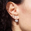 Rhinestone earrings, Alice Ear Jackets, Dana Mantzur