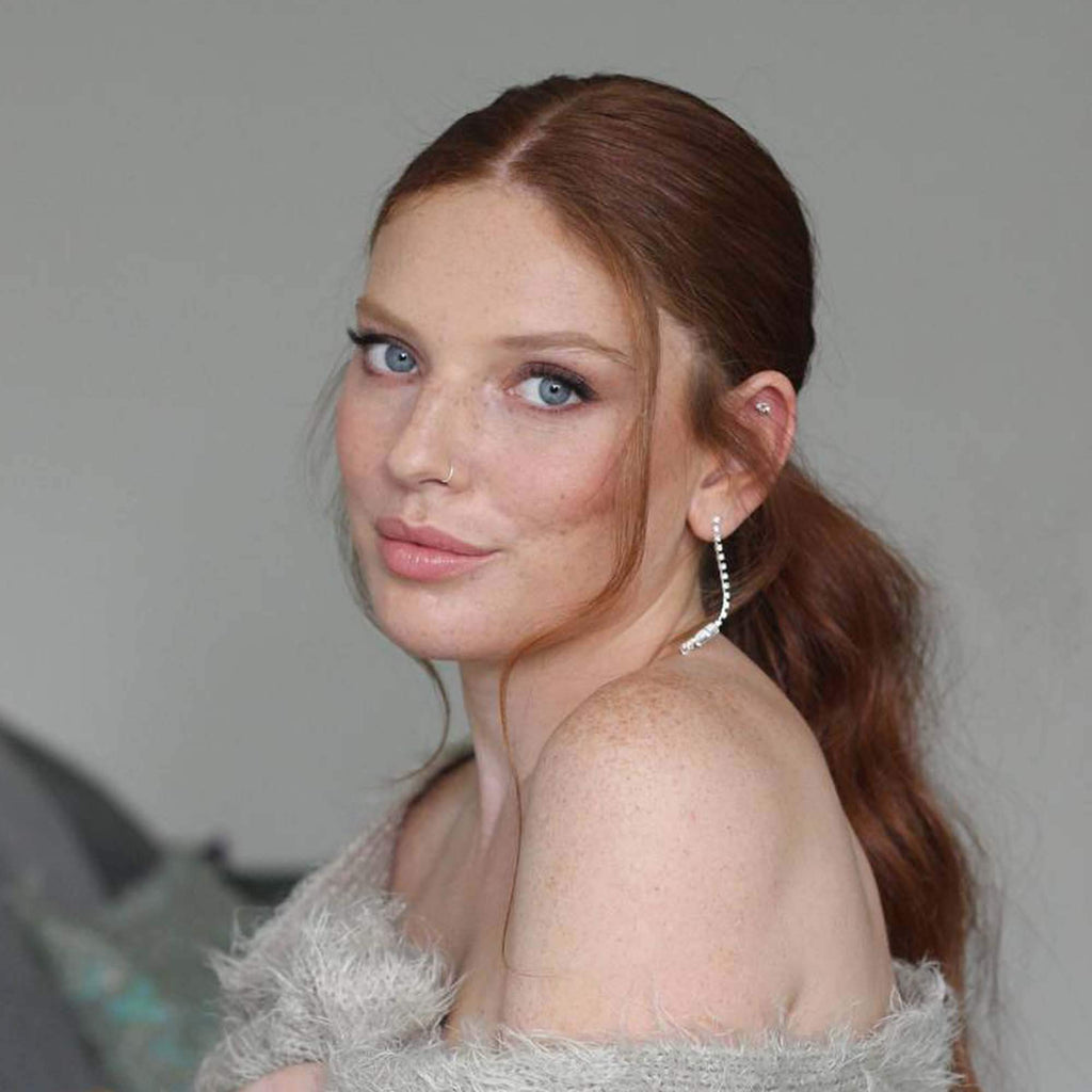 Long crystal earrings, Erika earrings, The Lady Bride