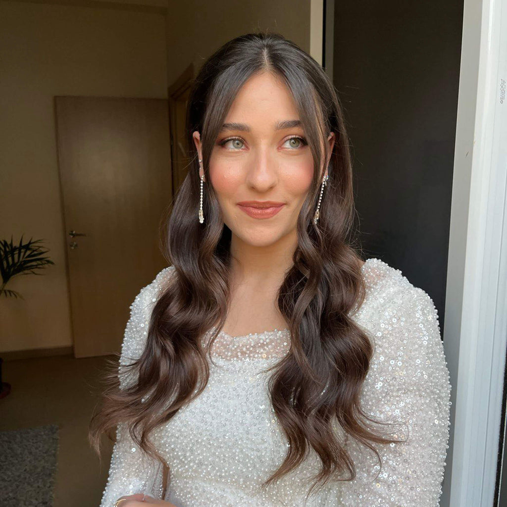 Very long earrings, Erika earrings, The Lady Bride