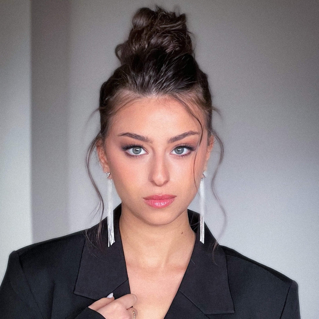 Waterfall Ear Jackets | Fringe ear jackets | Dana Mantzur