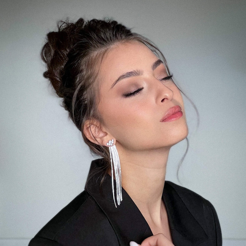 Waterfall Ear Jackets | Prom ear jackets | Dana Mantzur